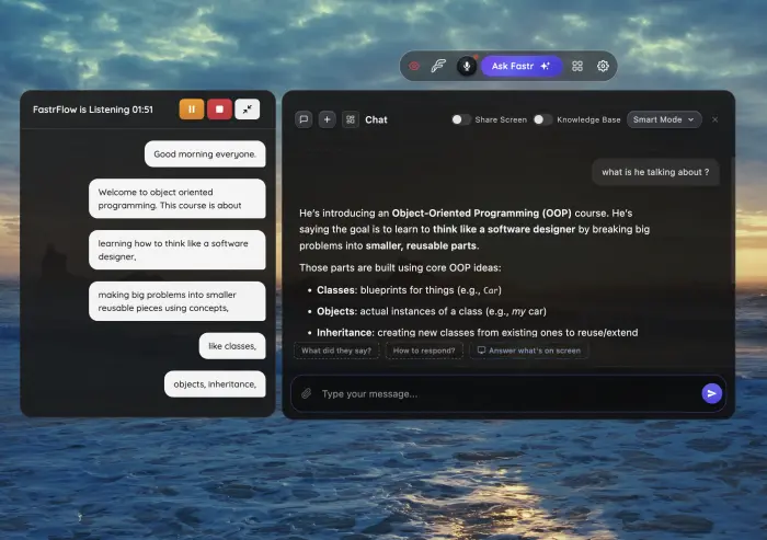 FasterFlow transcription demo